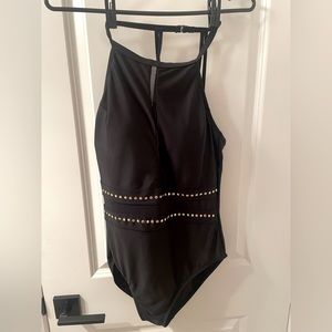 Simon Chang One Piece Bathing Suit black